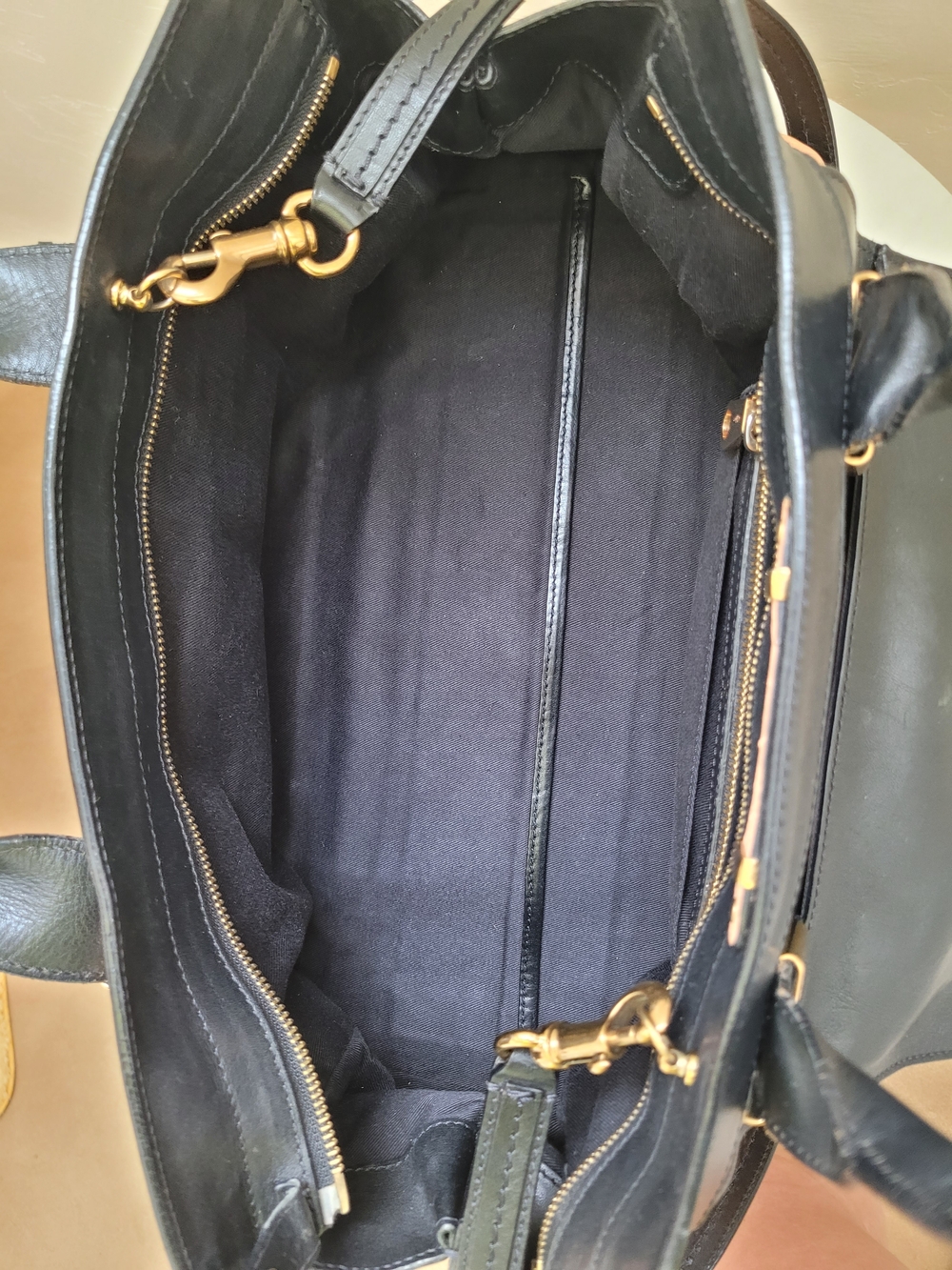 Chloé Black & Sunrise Peach Leather Medium Alice Satchel Bag Crossbody - Picture 11 of 16